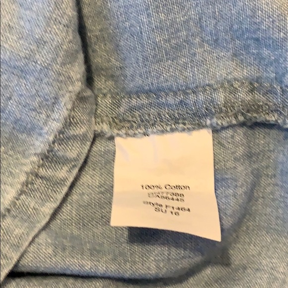 📌 Madewell Chambray Sleeveless Shirt - Picture 5 of 7